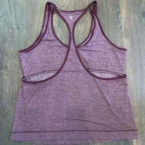 Lululemon Run the Day Tank Dark Adobe